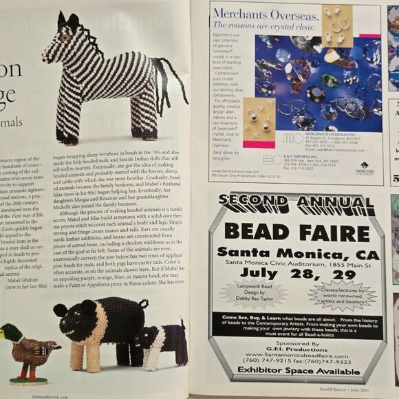 Bead And Button Magazine June 2001 Projects For Fashionable Jewelry And Accessor - Picture 4 of 16